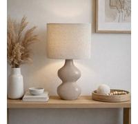 Pagazzi Stephanie Beige Resin Table Lamp Pagazzi Beige