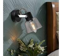 Pagazzi Zach Black Spotlight with Glass Shade Pagazzi Black