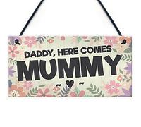 Page Boy Gift Wedding Sign Daddy Here Comes Mummy Funny Wedding Gift