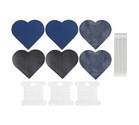 Page Corner Bookmark, Heart Shaped Leather, 3 Sets - Durable Handmade Sewing Supplies, DIY Craft Decorations, Ideal for Book Lovers