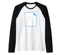 Page Facing Up Costume Raglan Baseball Tee