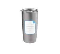 Page Facing Up Costume Stainless Steel Insulated Tumbler