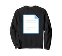 Page Facing Up Costume Sweatshirt