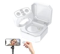Page Flip Remote Control,Tooth Control Page Turner with Charging Case - Scroll Controller for Camera Video Recording