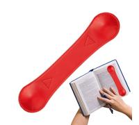 Page Holder for Reading, Black Faux Leather, 24 x 55 cm, Magnetic, Practical Book Weight to Keep Open, Portable Book Page Holder Made of Leather, Hands-Free Reading Experience in the Cafe, Book Opener