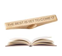 Page holder for the thumb, wooden reading aid, book opener holder for the thumb, for bookworms, students, teachers, women, men, children and adults