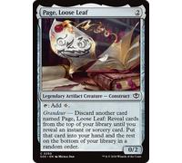 Page, Loose Leaf (Foil) | Secrets of Strixhaven