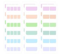 Page Markers Colored Sticky Tabs 840 Pcs, Writable Sticky Index Book Tabs, Gradient Repositionable Page Tab Labels for Document Organization, Teacher Supplies, Office Supplies (3 Size:0.5/1/1.7 in)
