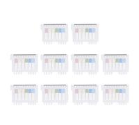 Page Markers Index Tabs, 10 Sheets, 6 Colors, Soft Touch, Translucent - Durable PET Material, Clear Design, Perfect for Office and School