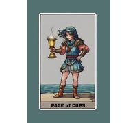 Page of Cups - Tarot Card Notebook - Card No.40 (Color Ed.): A5 Ruled Lined Tarot Journal Diary Sketchbook Notebook - Page of Cups (Creativity and Emotional Exploration)