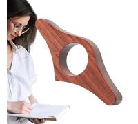 Page Page - Compact Book Opener with Sealing Ring | Natural Walnut Bookmarks Inch | Ergonomic Book Scratches for Books, Novels, Studies, Travel