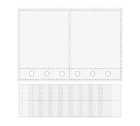 Page Protectors - 10 Pack A7 6 Ring Clear Folder Refills Clear Sleeves for Cards Photo | Heavy Duty Organization Sheets for Office, Students, Teachers, Project Management