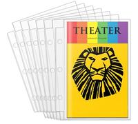 Page Protectors for Broadway Play Program and Theater Programs, 50 Sheet Protectors, Fit 5.5 x 8.5 Programs from Mid 1980s to Modern, Binder Sleeves