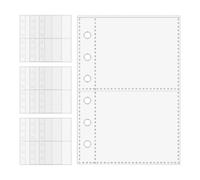 Page Protectors for Classroom - 10 Pieces A7 6-Ring Clear Binder Document Covers, Card Sleeves for Photos Receipts Stickers Tickets | Students Teachers Artists Sketchers Travelers School Office