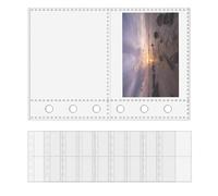 Page Protectors for Classroom, A7 6-Ring Binder Card Protector Sleeves - Clear Document Covers for Office Administrative Staff Project Managers Educators Teachers Artists Sketchers Profession