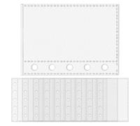 Page Protectors | M5 5-Ring Binder Document Sleeves - Clear Document Sleeves for Professionals Travelers Artists Teachers Project Managers Administrative Staff Students School Office Cards