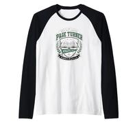 Page Turner Books Build Champions Book Lover Reader Raglan Baseball Tee