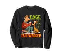 Page turner meets tail wagger Sweatshirt