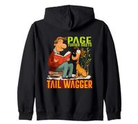 Page turner meets tail wagger Zip Hoodie