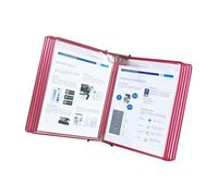 Page-Turning Folder, with 10 Universal Pockets Wall Mount Reference System, Desktop Flip Display Folder(B)