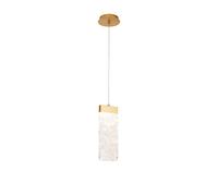 Pageant Large LED Ceiling Pendant - Gold with Clear Glass