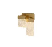 Pageant LED Flush Wall Light - Gold with Clear Glass