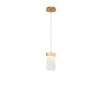 Pageant Medium LED Ceiling Pendant - Gold with Clear Glass