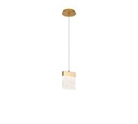 Pageant Small LED Ceiling Pendant - Gold with Clear Glass