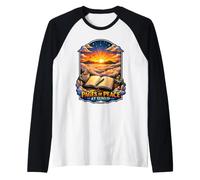 Pages of Peace At Sunup Journal Writing Raglan Baseball Tee