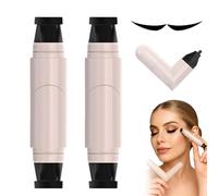 Pagevine Eyeliner Stamp, 2 Pcs Gel Eyeliner Pencil Set, Rotating Eyeliners Stamps Pen, Eyeliner for Beginners & Makeup Enthusiasts (Black×2)