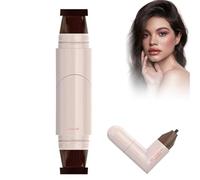 Pagevine Eyeliner Stamp, Rotating Eyeliner Stamp Pen, One-Piece yeliner tamp, Double Head Liquid yeliner tamp Pen Set, Smudge-Proof, Easily Draw Perfect (Brown)