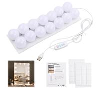 Pagezol 14 Bulbs Hollywood Style LED Makeup Lights with USB