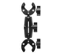 Pagezol Camera Clamp Mount with Double Ball Head 360° Rotate Action Camera Mount for Gopro Light Stand Umbrella Tripod Reflector Bike Handlebar
