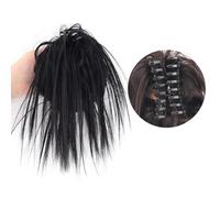 Pagezol Claw Clip Messy Hair Piece, Messy Hair Chignons, Synthetic Hair-Piece with Jaw Claw, Straight Hair Pieces Clip in Claw, Tousled Updo Ponytail Hair Piece for Women Girls (1#)
