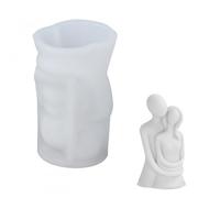 Pagezol Couple Candle Molds, Body Hug Candle Moulds, 3D Couples Hug Candle Making Molds, Lover Hug Portrait Candle Mold, DIY Candle Mould Crafts for Making Wax Candles, Handmade Craft, Scented Wax