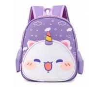 Pagezol Kids Backpack, Child School Bag, Cute Cartoon Toddler Backpack, Toddler Boys Girls Kids Cat Puppy Dinosaur Backpack, Kindergarten Schoolbag Daypack for Boy Girl 2-7 Year Old (Purple)
