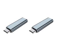 PAGJHRFJG 2X USB Type-C Virtual Display Adapter DDC EDID Dummy Plug Headless Ghost Display Emulator Dummy Load 4K@60Hz