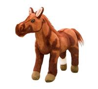 PAGJHRFJG 50CM Cute Cartoon Simulation Horse Plush Toy Doll Home Decoration Ornaments Children Kawaii Toy,A Height: About 50cm