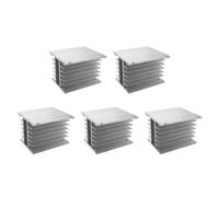 PAGJHRFJG 5X 3 Phase Heat Sink 80X110X100mm for SSR Solid State Relay Aluminum Heatsink