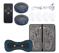 PAGJHRFJG Electric Foot Massager Pad Electrostimulator Massage Mat EMS Muscle Massager Relax Feet Massage Fitness Masajeador USB