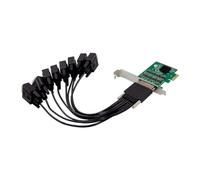 PAGJHRFJG Expansion Card ST338 PCIe X1 17V358 8S Industrial RS232 Multi-Serial I/O Multi-Function Convenient Expansion Card Easy Install