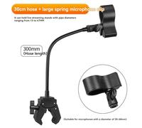 PAGJHRFJG Microphone Stand Gooseneck Mic Stand for Desk Mount with Clamp Mic Holder, Versatile Mic Arm for Desk Pole Tripod