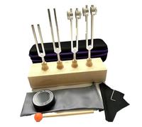 PAGJHRFJG Resonance Tuning Forks Set for Healing,Weighted & Unweighted Forks (128Hz,136Hz,256Hz,384Hz),Chakra Sound Therapy Tools