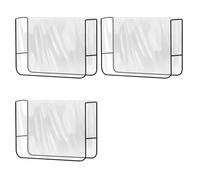 PAGJHRFJG Salon Chair Cover Protectors,Clear Square Hairdressing Chair Back Covers for Fits Most Standard Chairs(Set of 3)