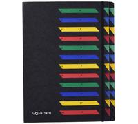 Pagna 24151-04 Desk Organiser 24 Coloured Divider Tabs Flexible Back Cover A-Z P