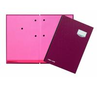 Pagna 24202-01 Signature Folder 20 Pieces with Eco Cover Pink Blotting Cardboard Red
