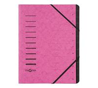 Pagna 40059-34 File Folder 12 Compartments Dark Pink