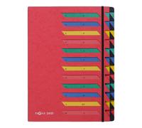 Pagna - Desk Organiser - Printed with A-Z Tabs - 24 Pieces - Red