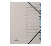 Pagna Document Wallet 7 Compartments Easy Grey 12-Piece Blue blue 12-Piece