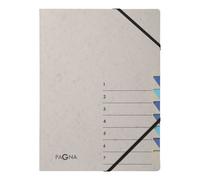 Pagna Document Wallet 7 Compartments Easy Grey 7-Piece Blue blue 7-Piece